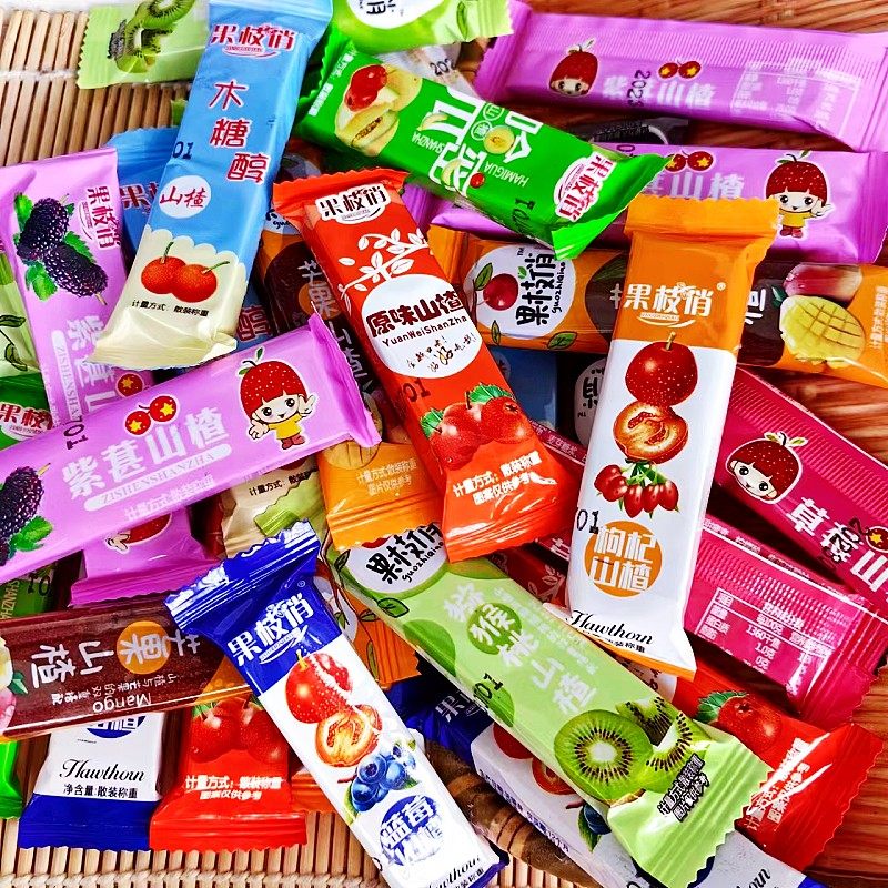 (多种口味)山楂糕200g试吃装5斤装3斤装山楂片果丹皮山楂制品独立