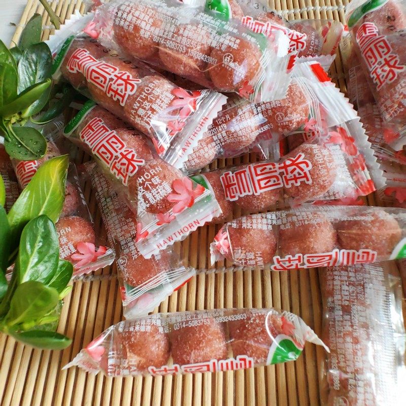 明军承德特产山楂雪丽球500g糖丸果脯蜜饯儿童休闲零食独立小包