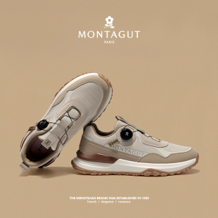 男士 透气潮鞋 2026新款 梦特娇男鞋 跑步休闲鞋 旋转扣运动鞋 夏季 春季