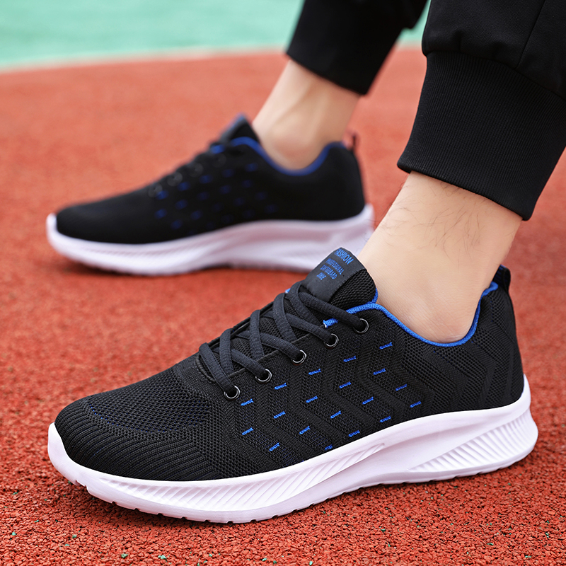 新款黑色广场鬼步舞鞋曳步跳操鞋网面舞蹈鞋平底软底男跑步鞋