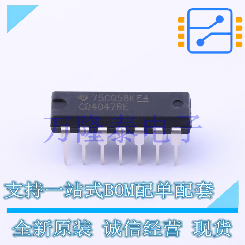 全新原装正品CD4047BE 封装DIP-14 单稳态多谐振荡器直插芯片
