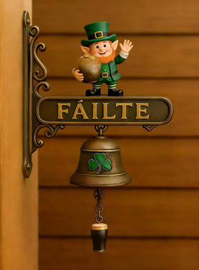 TK创意St. Patrick’s Day  Leprechaun Door Bell圣帕特里克门铃