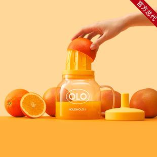 holoholo玻璃杯家用耐高温泡茶水分离杯子女茶杯吸管杯