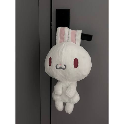 日系可爱中古绝版gloomy用兔w嘴毛绒玩偶收纳包红眼兔少女心