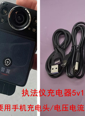 适用翼警执法仪充电器充电线T口typ口记录仪途强谣耀致群华通用线