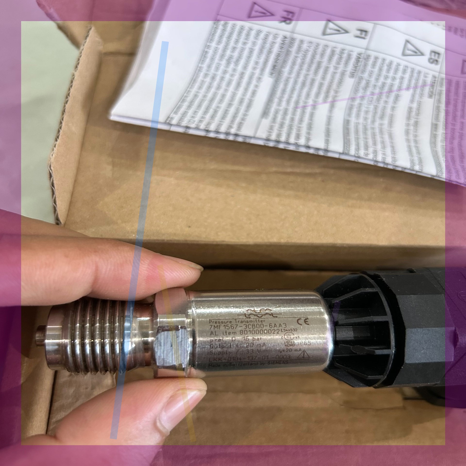 Alfa lava专用压力传感器,7MF 1567-3CB0