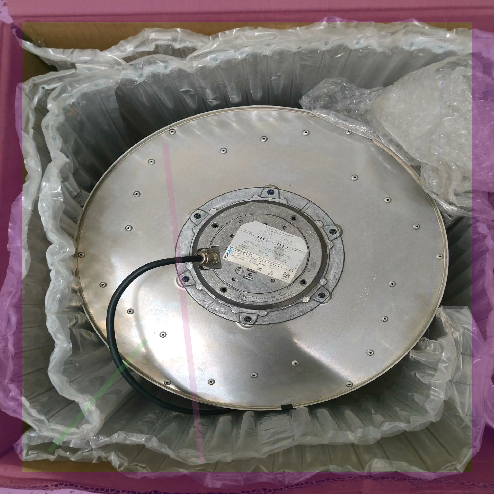 德国ebmpapst冷却风扇,型号R4D400-AL17-0