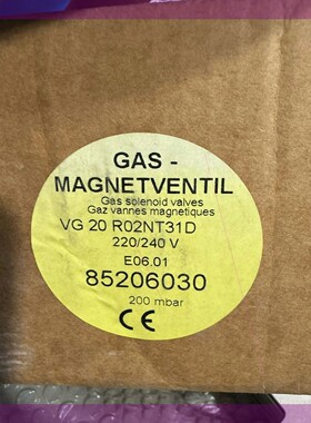燃气电磁阀(Gas Solenoid Valve VG 20 R02NT31D