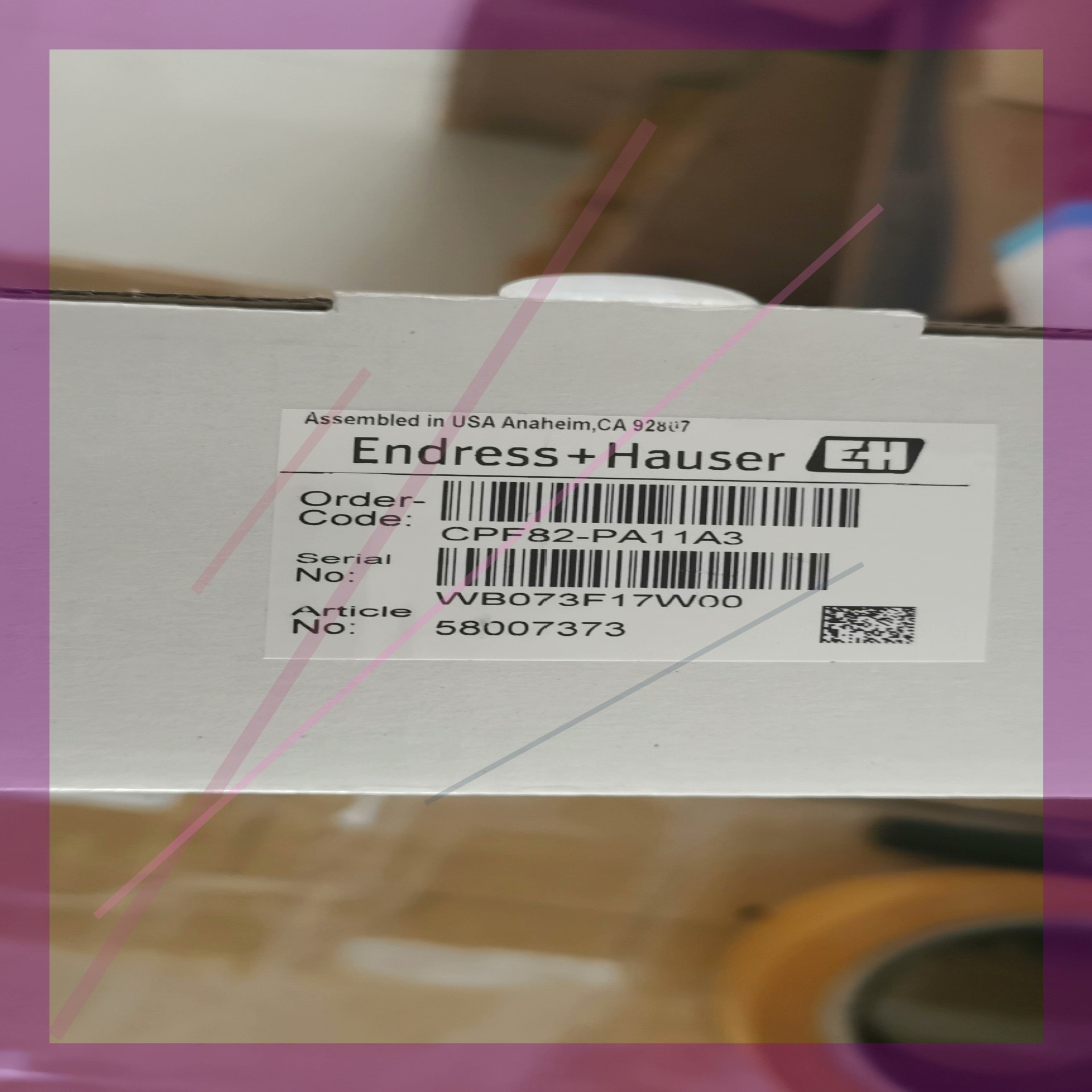 全新E+H电极CPF82-PA11A3原装正品