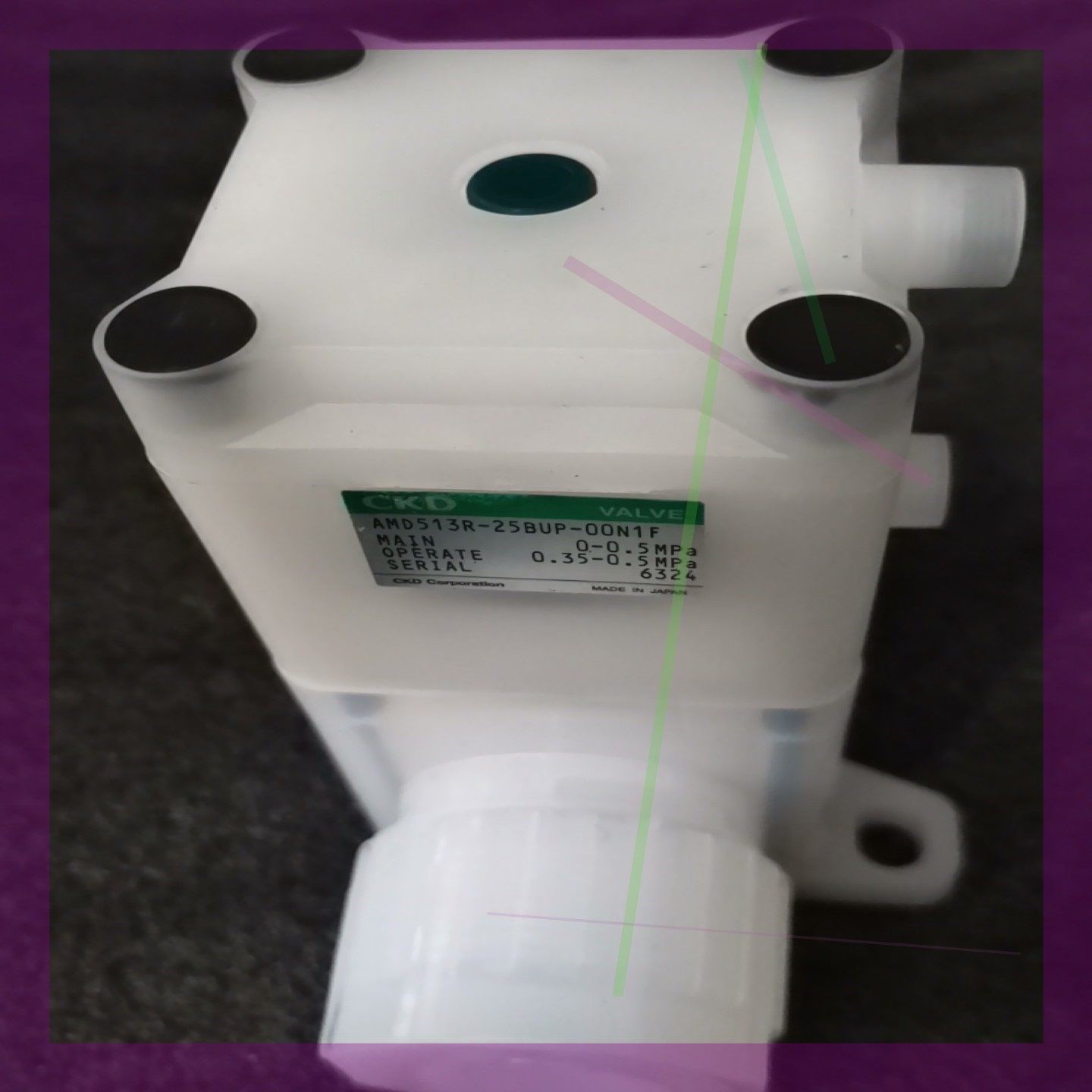 PFA气动阀 全新原装CKD手动隔膜阀MMD513R-25B