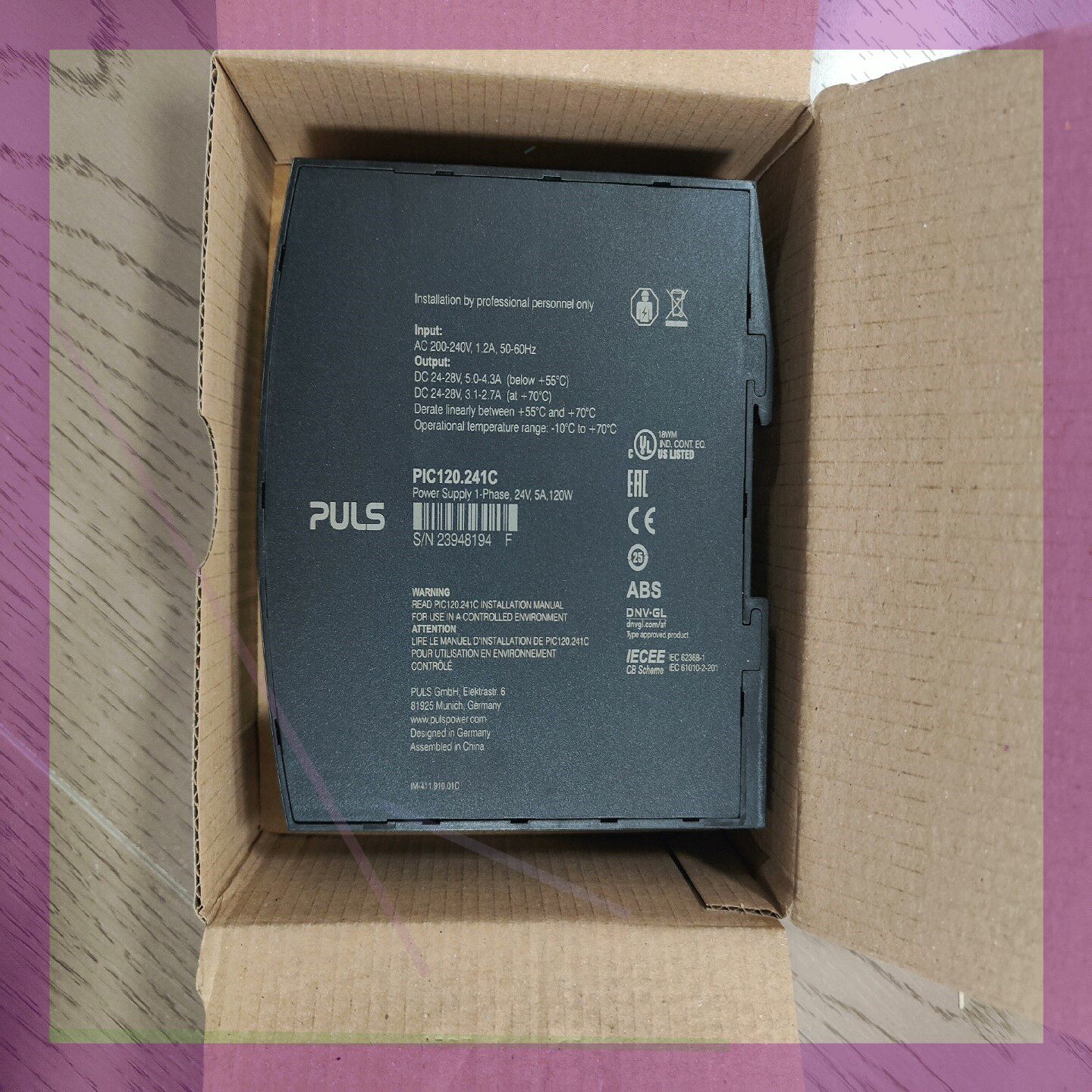 普尔世 PIC120.241C 开关电源PUL