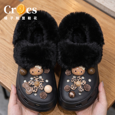 洞洞鞋内胆可拆卸女款黑色鞋内衬