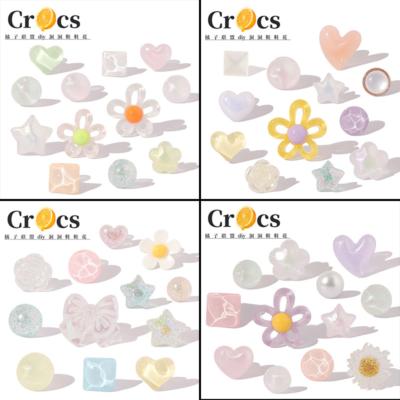 crocs新款鞋花泡芙鞋面装饰2025图片