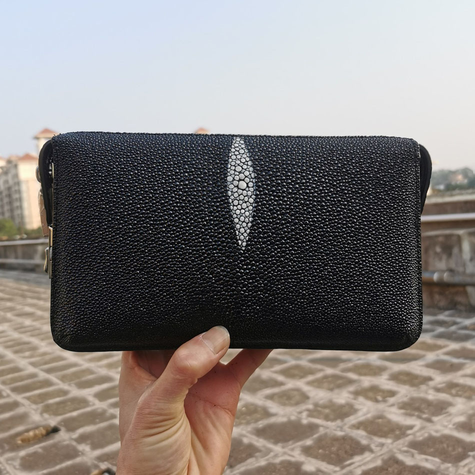 深海珍珠鱼皮男士钱包真皮长款拉链皮夹商务手抓手拿包青年潮手包,箱包皮具/热销女包/男包,男士包袋,淘宝优惠券,粉丝福利购,淘宝优惠卷