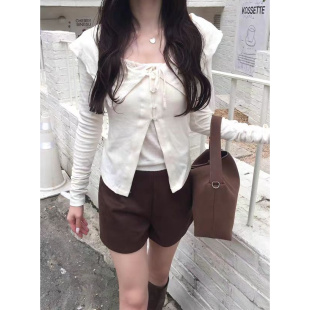 简约百搭绒面休闲短裤 2026春季 基础款 新款 外贸日单