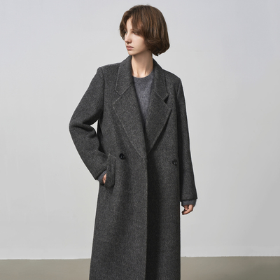 GHJOD2025新款双面呢羊毛大衣