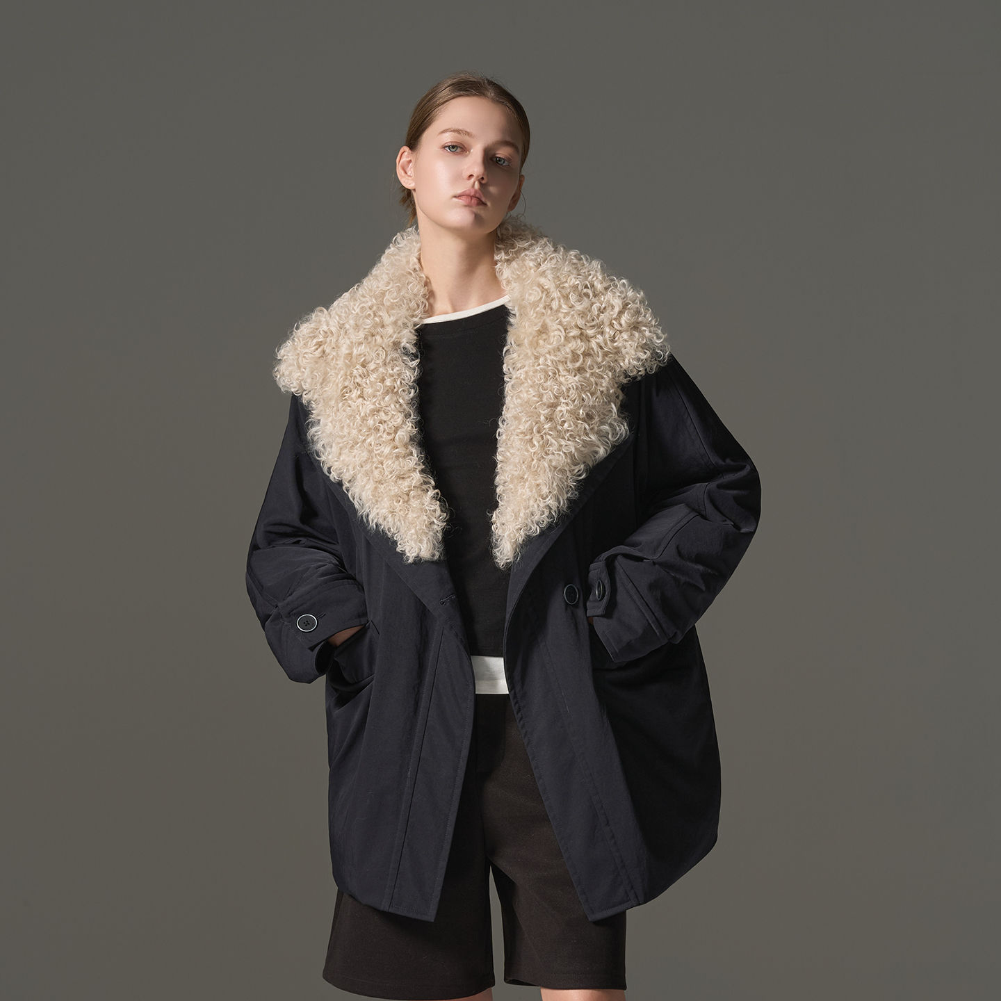 GHJOD90白鹅绒工装羽绒派克服女