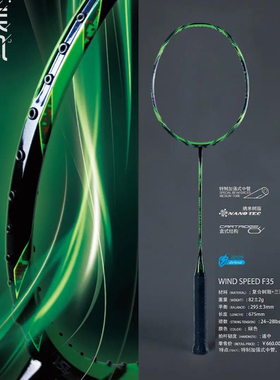 VS威臣专业羽毛球拍F35疾风加强式中管攻防兼备均衡控制打法羽拍