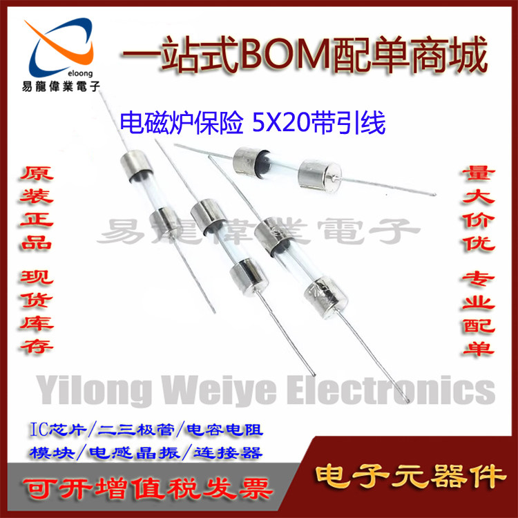 元器件电磁炉保险丝带引脚10A
