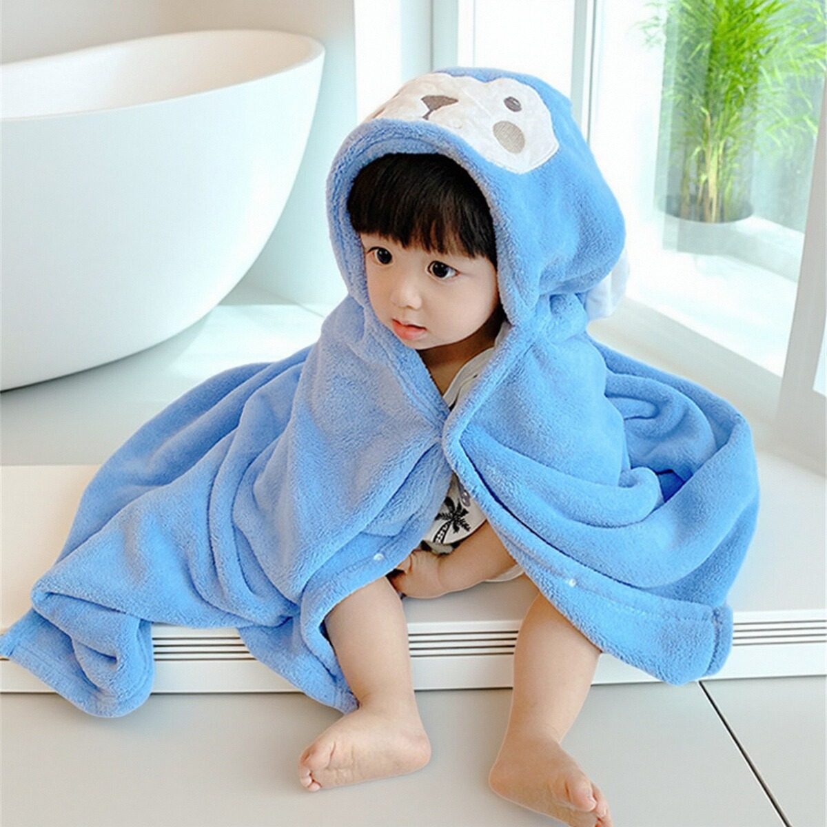 儿童可穿式斗篷婴儿浴巾2024新款带戴帽子男孩女孩浴袍秋冬季专用,婴童用品,浴巾,淘宝优惠券,粉丝福利购,淘宝优惠卷