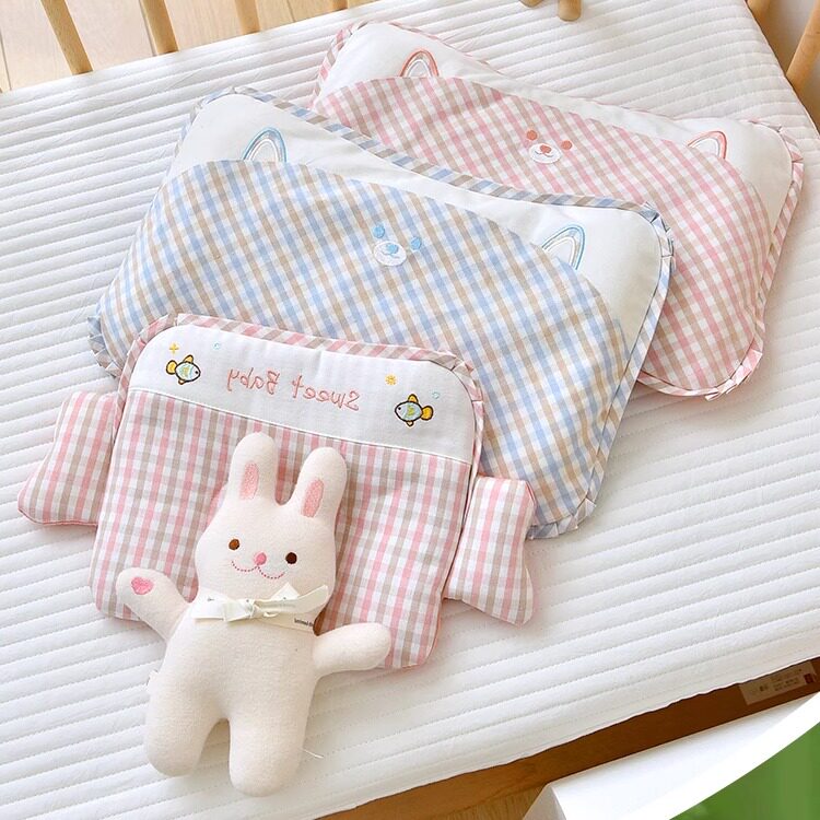 婴儿定型枕新生儿宝宝幼儿0到6个月四季小孩苎麻决明子儿童枕头