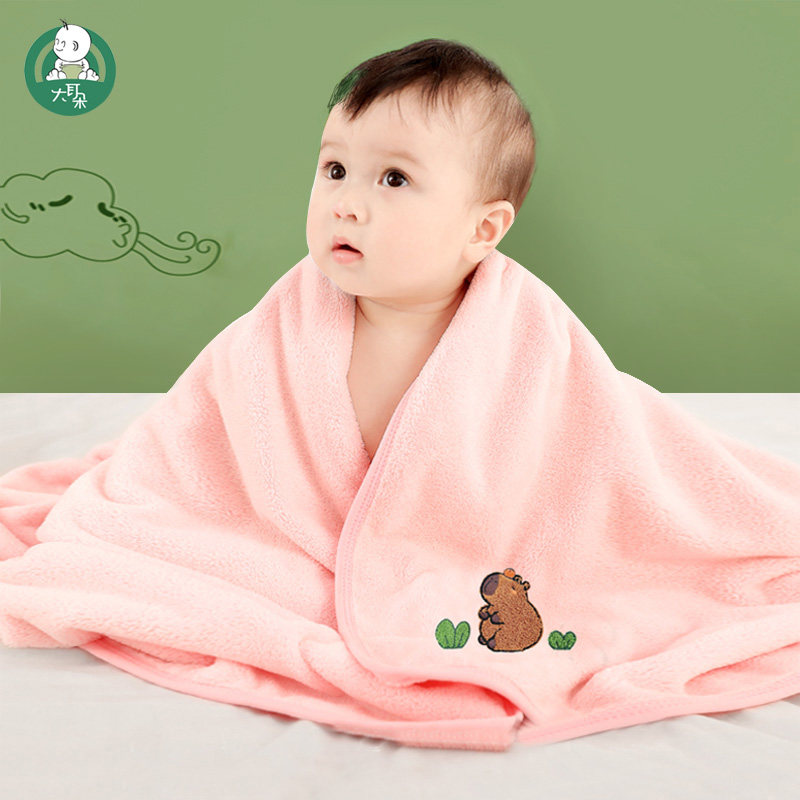 宝宝浴巾儿童家用新生婴儿珊瑚绒裹巾比纯棉纱布吸水全棉超软超柔,婴童用品,浴巾,淘宝优惠券,粉丝福利购,淘宝优惠卷
