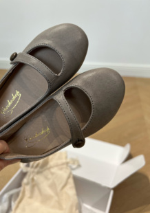 宝宝大象灰手工小羊皮小皮鞋 年度zui爱玛丽珍 清仓4折