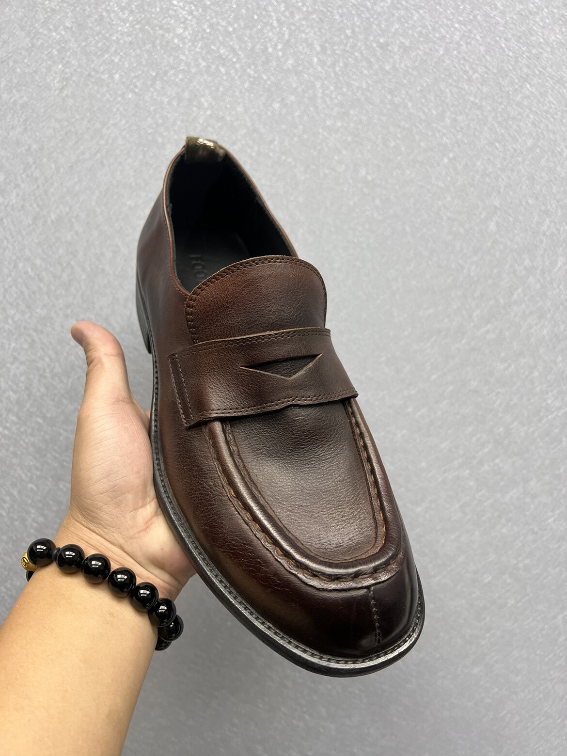 定制高档固特异水洗复古男皮鞋奢侈真皮正装皮鞋商务休闲牛皮透气