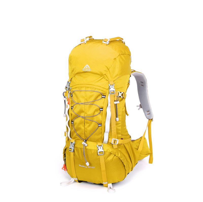 艾王尼龙防泼水新款45+5L大容量户外徒步登山旅行露营双肩背包