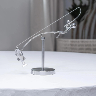 The Fisherman Balancing Sculpture钓鱼雕塑 渔夫平衡雕塑摆件