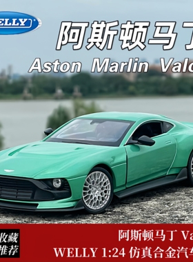 WELLY1:24阿斯顿马丁汽车模型Valour仿真合金车模男朋友生日礼物