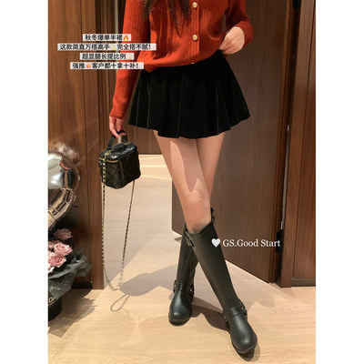 GS.GOODSTART丝绒半身裙短裙