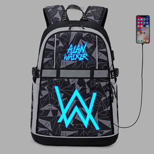 2025Alan Walker双肩包艾伦沃克书包faded中学生大容量周边双肩背