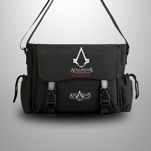 2025刺客信条书包 黑旗大革命游戏 二次元男中学生斜挎单肩包补课