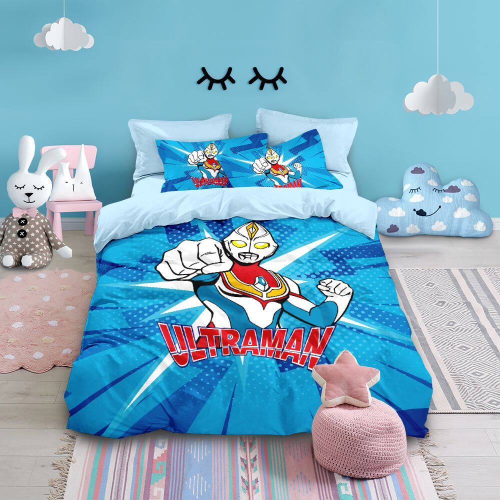 2025奥特曼纯棉被套卡通可爱幼儿四件套儿童房家居卧室床品床单床