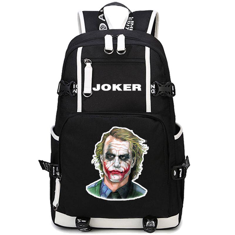 2024小丑书包杰昆菲尼克斯背包个性嘻哈电脑双肩大容量 jokerDC蝙