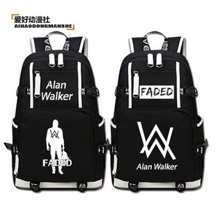 2024alan 双肩包电音周边夜光书 walker背包艾伦沃克书包faded同款