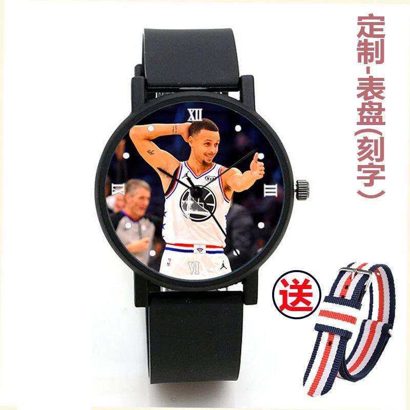 2024NBA勇士斯蒂芬·库里石英手表定制腕表中学生节日DIY定制照片