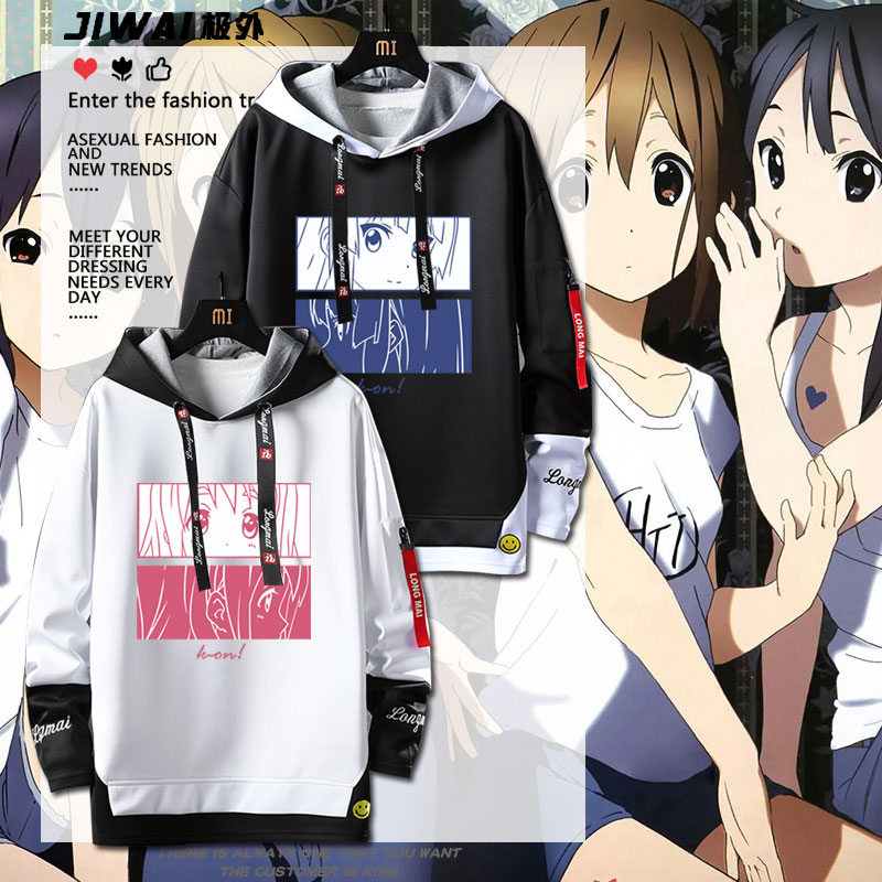 2026HTT轻音少女动漫周边卫衣k-on平泽唯秋山澪蓝白碗二次元衣服