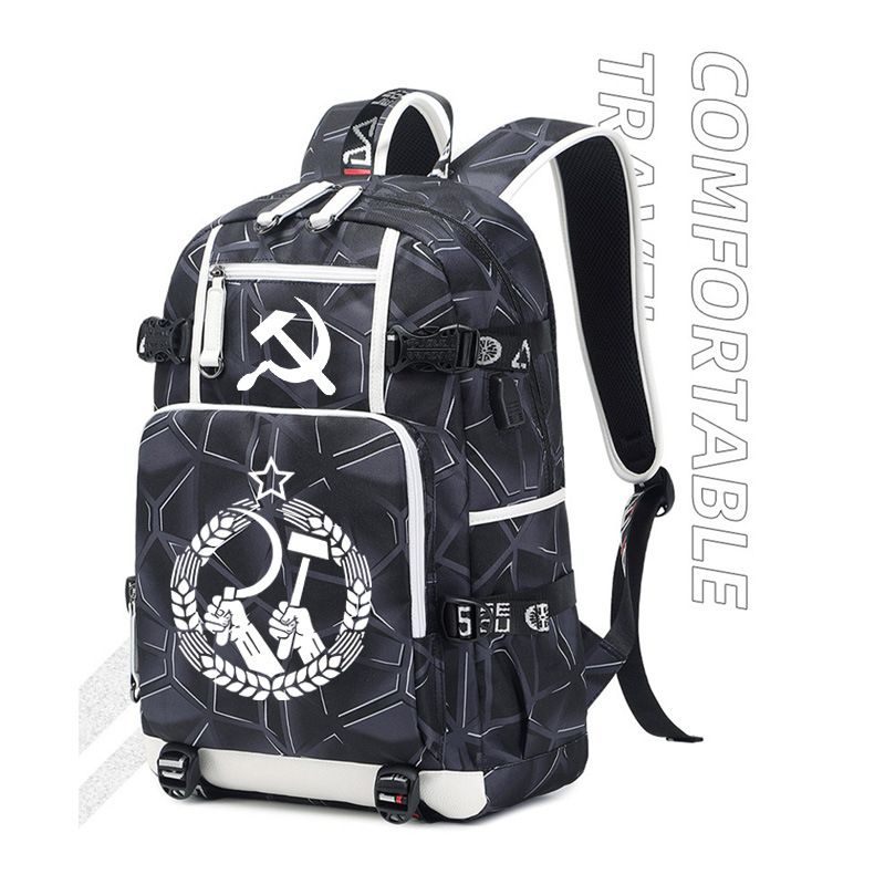 2024苏维埃学生书包共和国苏联社会共产主义CCCP双肩背包旅行包初
