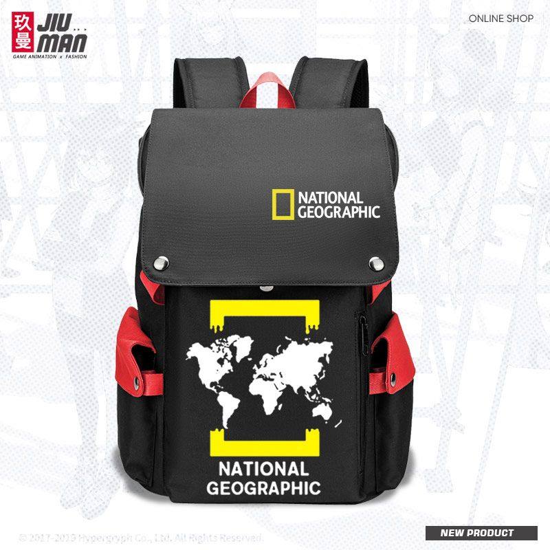 国家地理摄影摄像协会旅游户外学生个性书包男女大容量双肩背包t