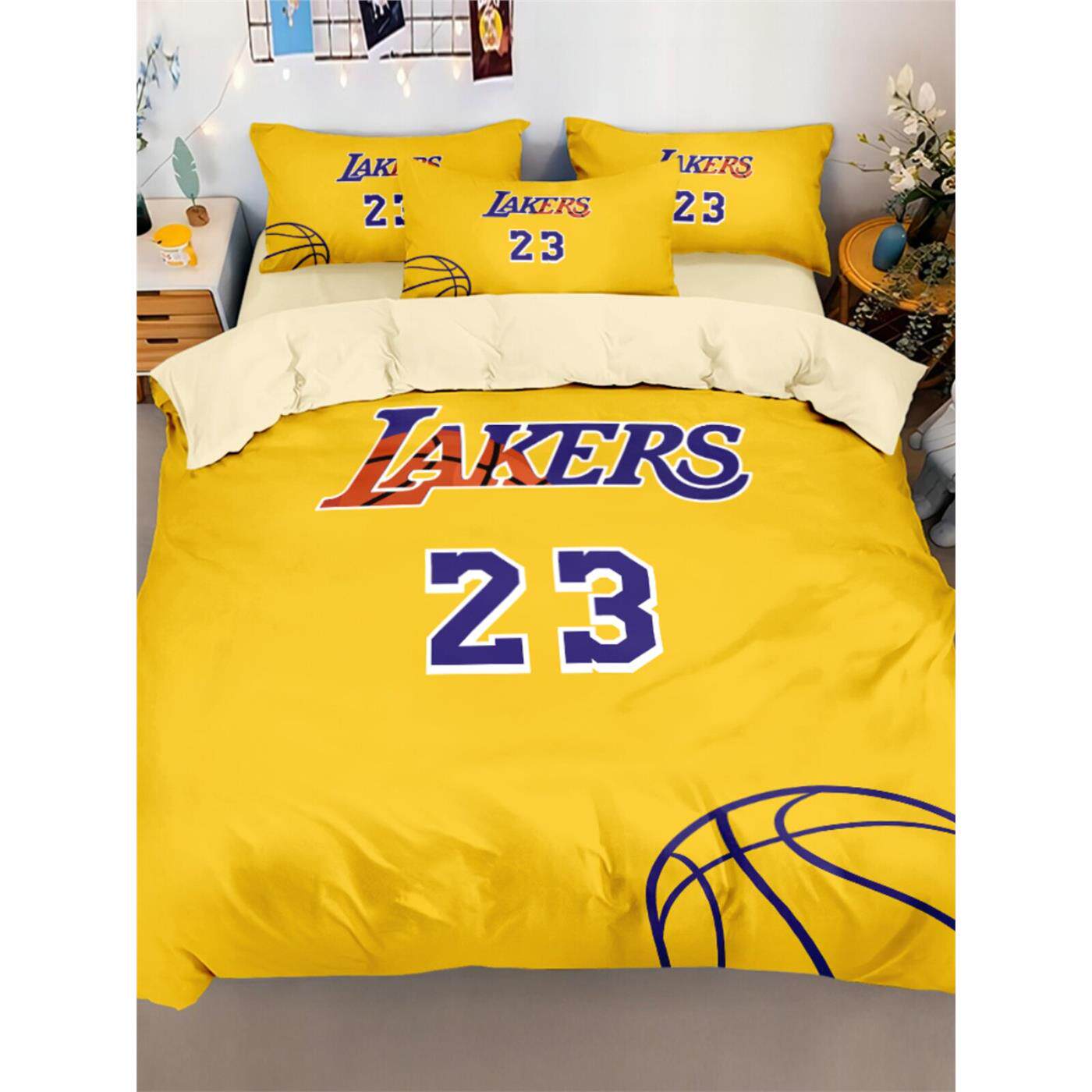 2026NBA篮球队印花四件套卧室体育运动被套单人床品宿舍个性床单