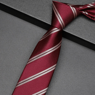 红色手打领带男懒人免打日系衬衫学院风女毕业照棕色高端学士服jk