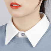 白色尖领假领子女百搭假领配毛衣衬衣领装 饰衬衫 假领多功能秋冬潮