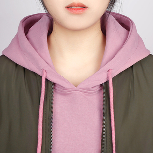 粉色卫衣女假帽子内搭假领子卫衣帽纯色百搭毛衣秋冬黑色带帽假领