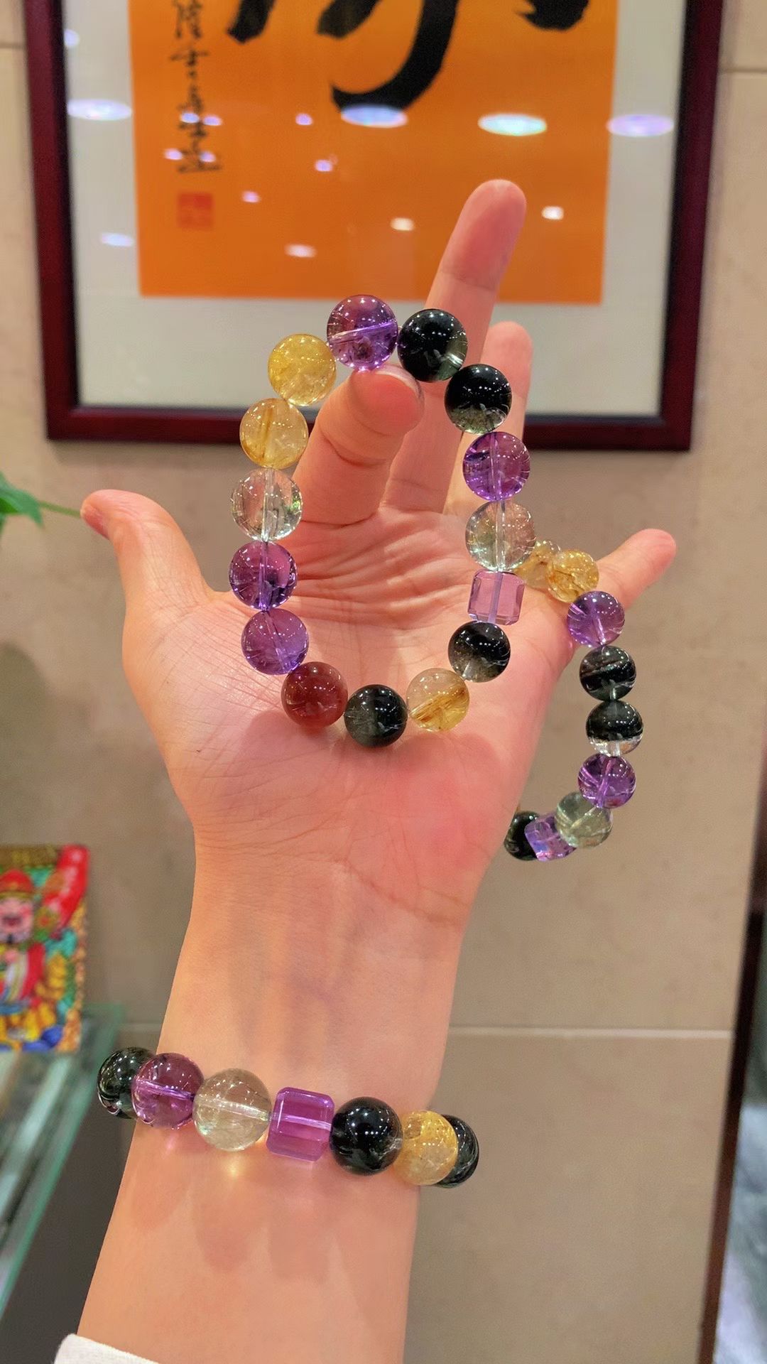 正品天然水晶多宝手链女款多宝手串手链送女友闺蜜生日礼物手串