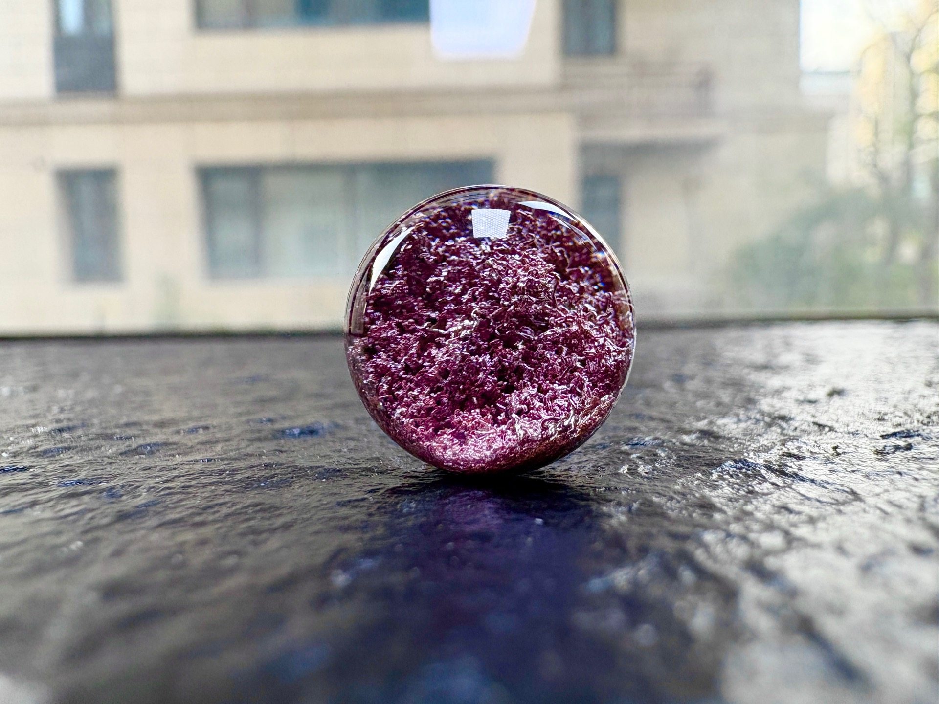 正品天然紫红幽灵单珠圆珠男女款幽灵手链饰品毛衣链项链挂件礼物