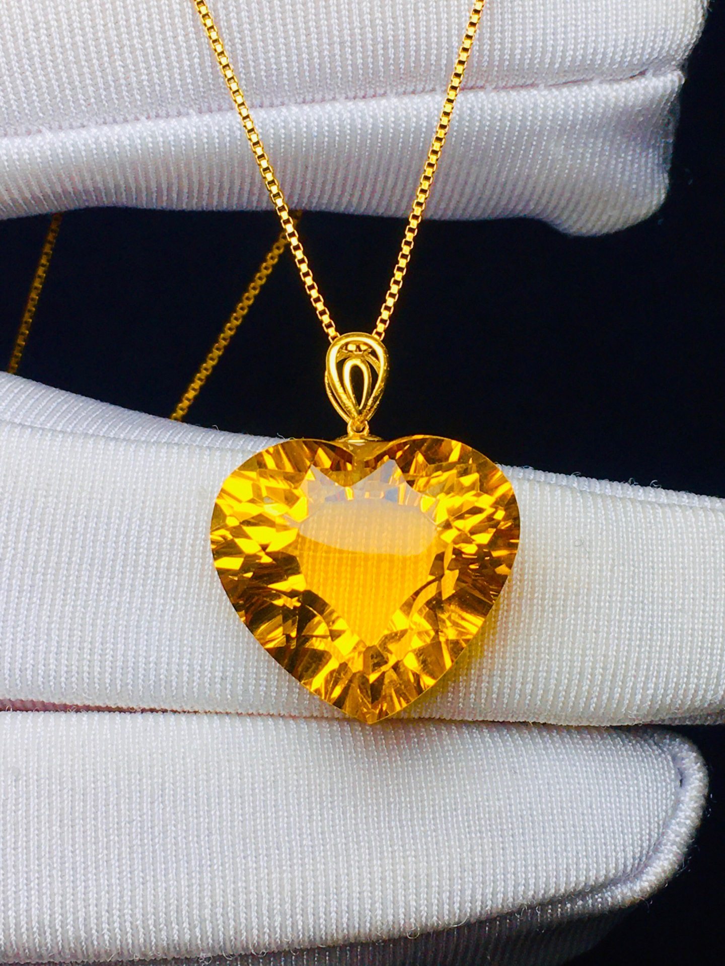 正品天然黄水晶千禧面爱心吊坠项链18k金女款毛衣链挂件饰品送礼,饰品/流行首饰/时尚饰品新,颈饰,淘宝优惠券,粉丝福利购,淘宝优惠卷