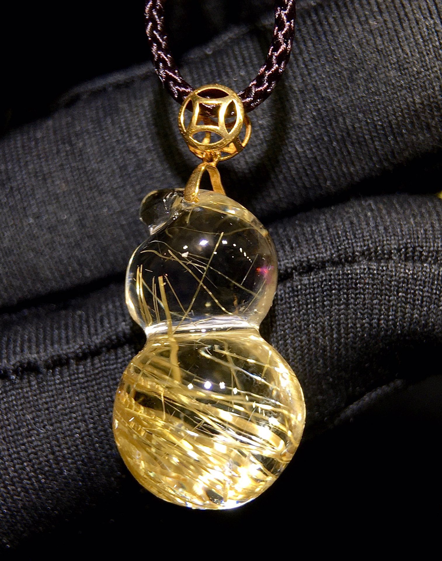 正品天然钛晶葫芦吊坠项链男女款毛衣链挂件饰品礼物送礼饰品,饰品/流行首饰/时尚饰品新,颈饰,淘宝优惠券,粉丝福利购,淘宝优惠卷