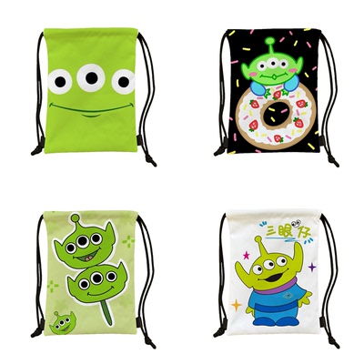 卡通三眼仔高颜值防水收纳袋新款大容量便携双肩篮球包